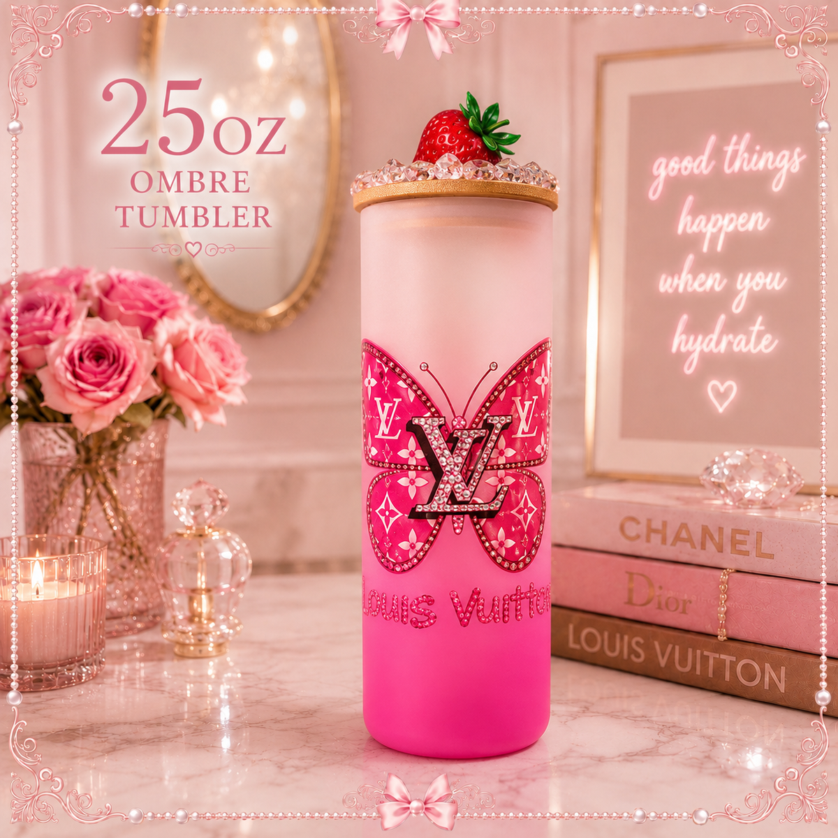 25oz ombré tumbler