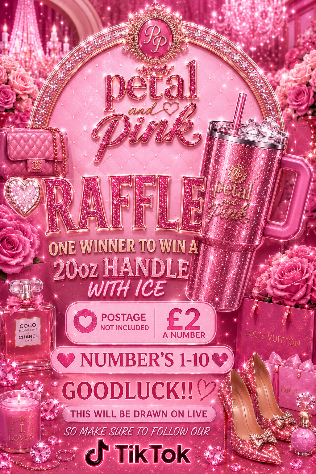 Raffle to win a 20oz handle with ice