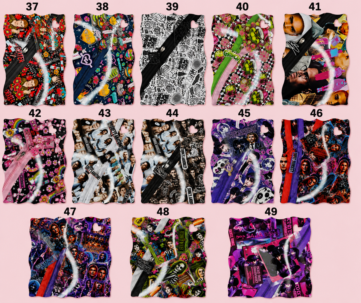 Zippers 37-49(THESE ARE ORDERED IN WHEN YOU ORDER)