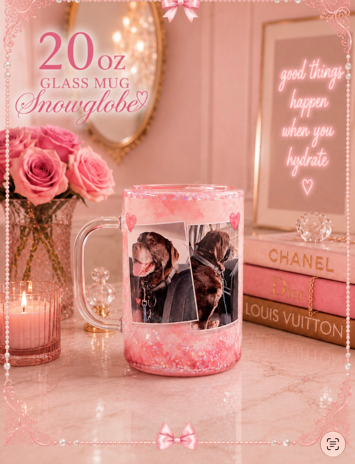 Glass mug(Up to 75 degrees)