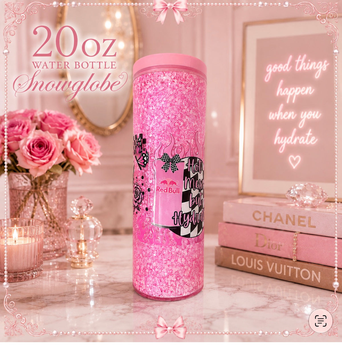 Tall water bottle