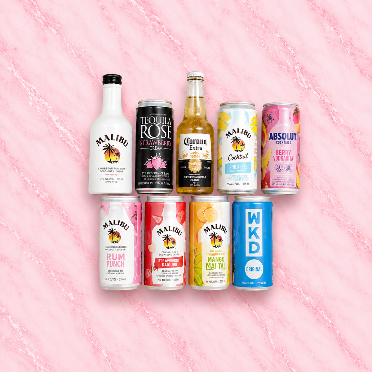 Different alcohol mini charms